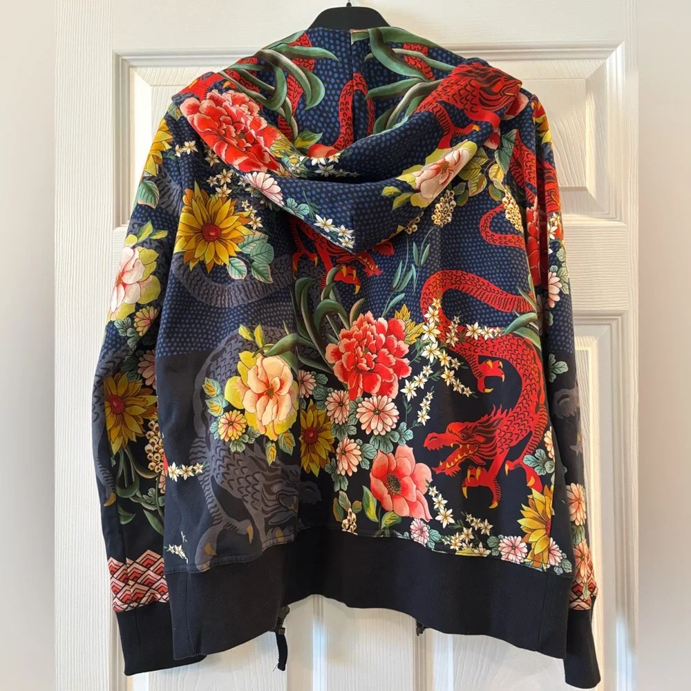 Johnny Was Dragona Modern Zip Up Hoodie Sold Out Online Size S - Picture 3 of 11